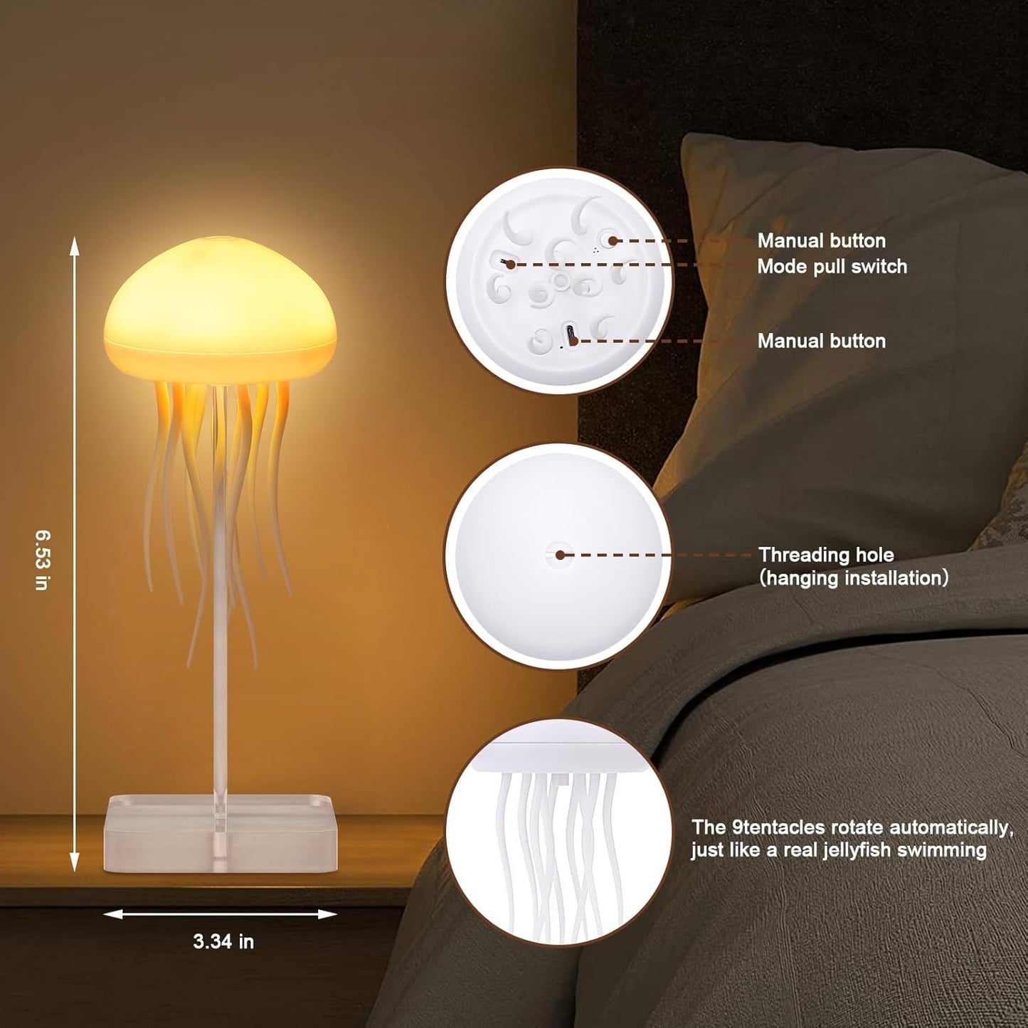 Smart Voice-Controlled Jellyfish Lamp