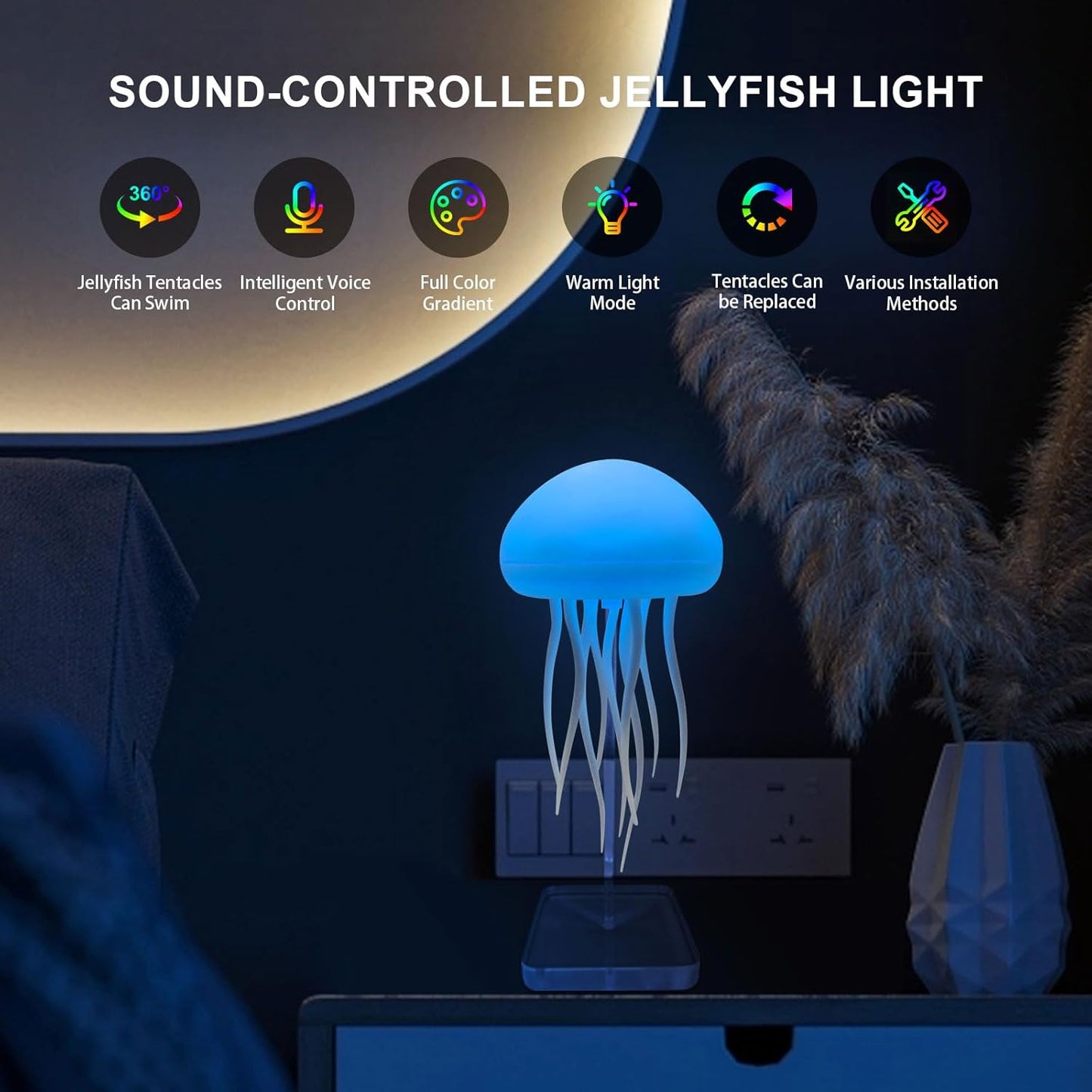 Smart Voice-Controlled Jellyfish Lamp
