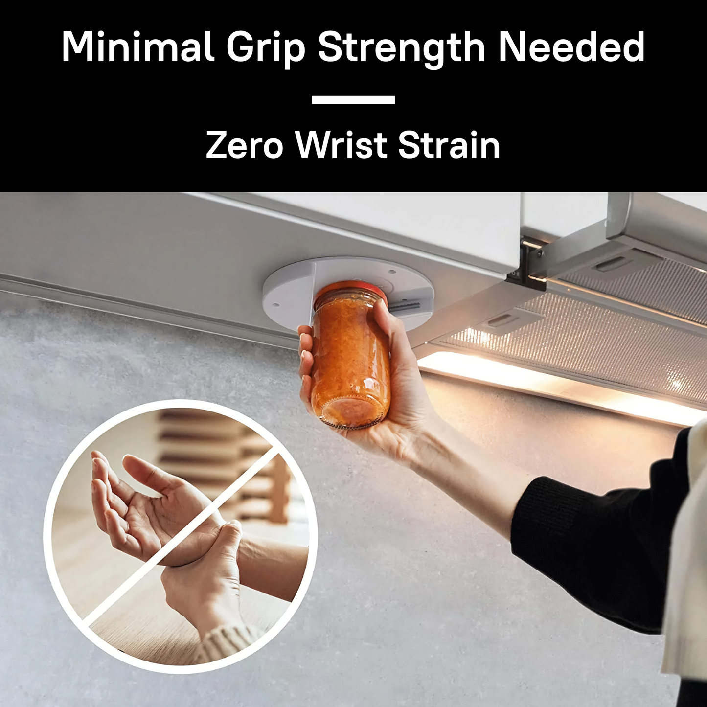 Under-Cabinet Jar Opener