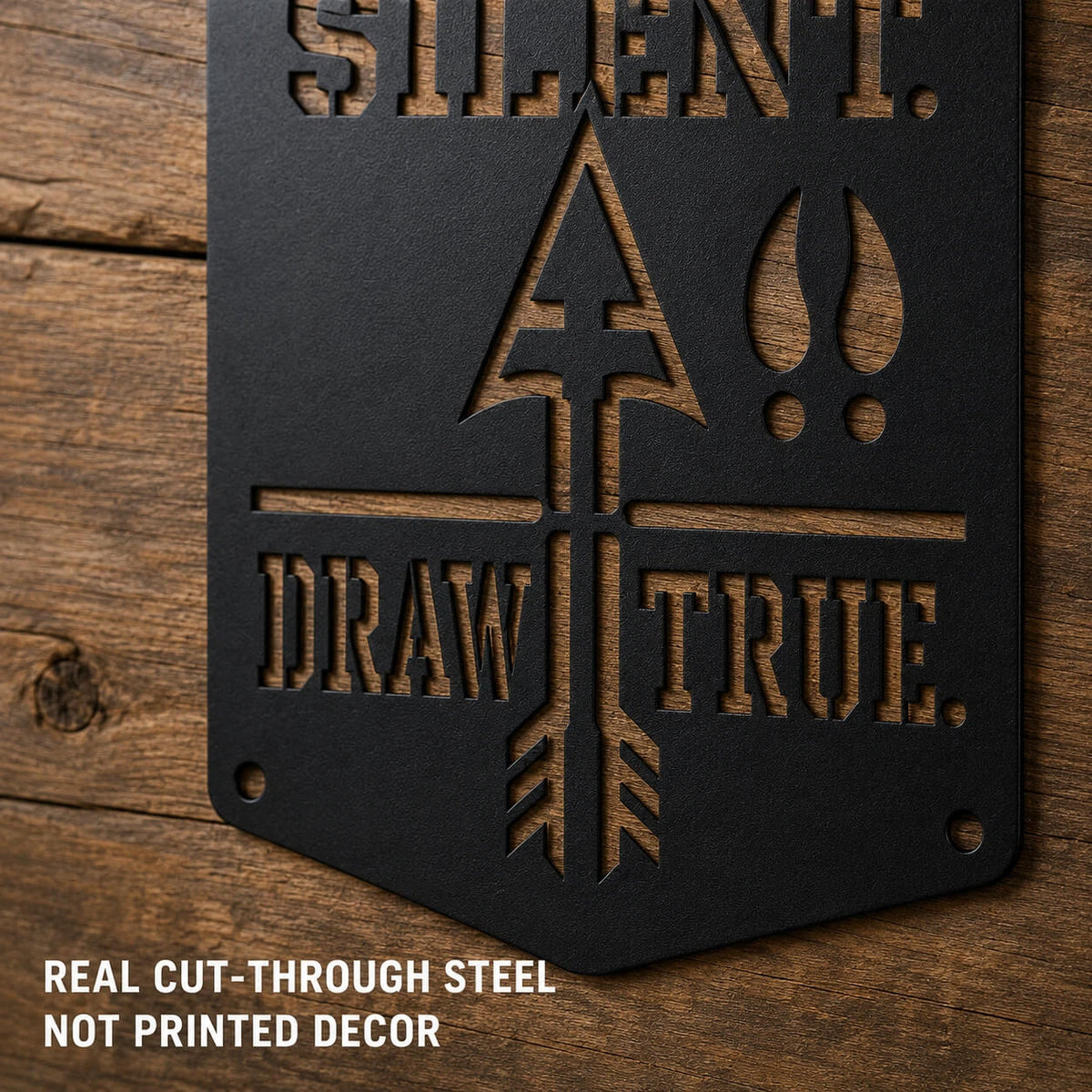 Cut Through the Steel — Not Printed on It