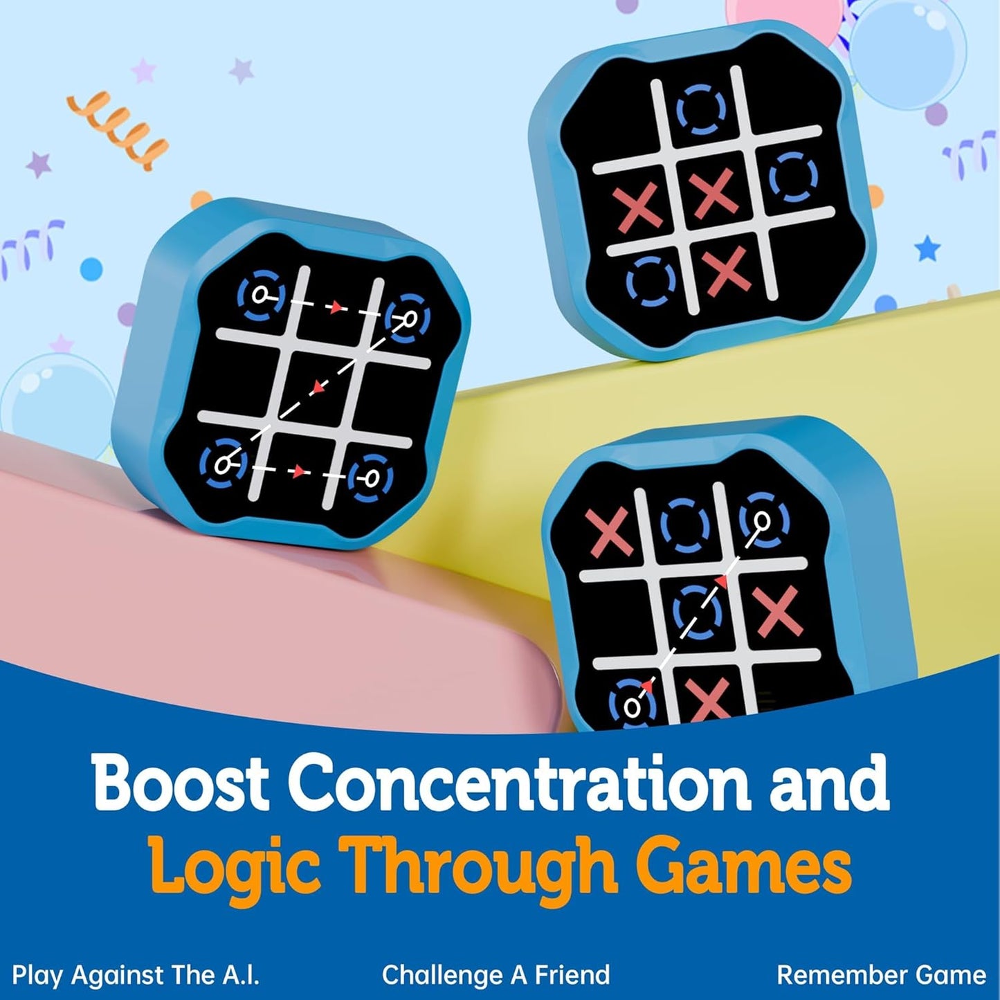 3 in 1 Tic-Tac-Toe Bolt