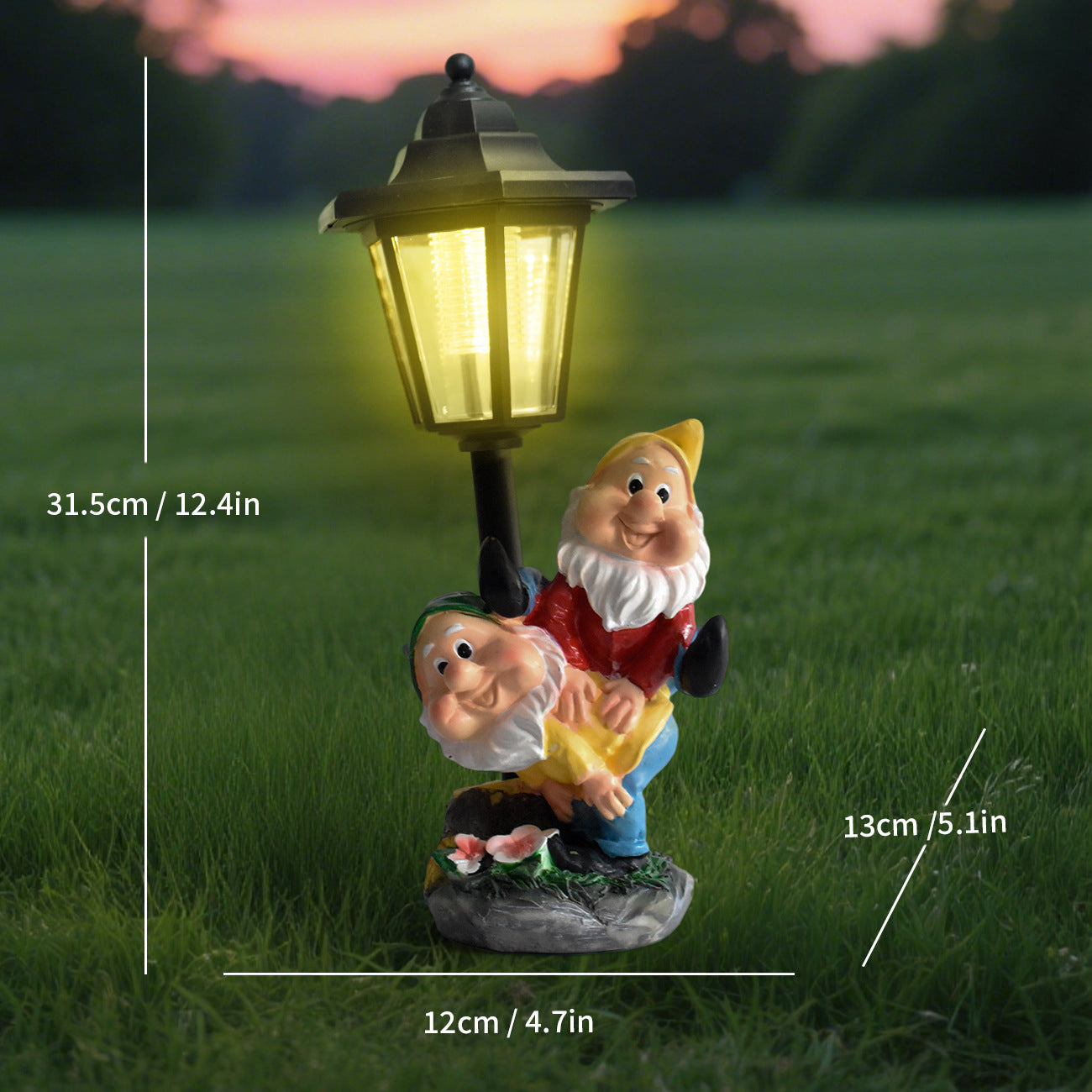 Funny Solar Gnome Light for Garden