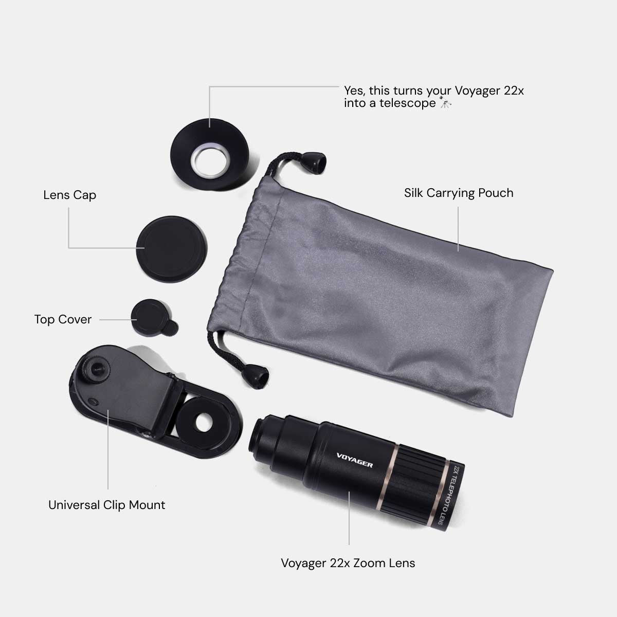 Voyager® 22x Zoom Lens Kit