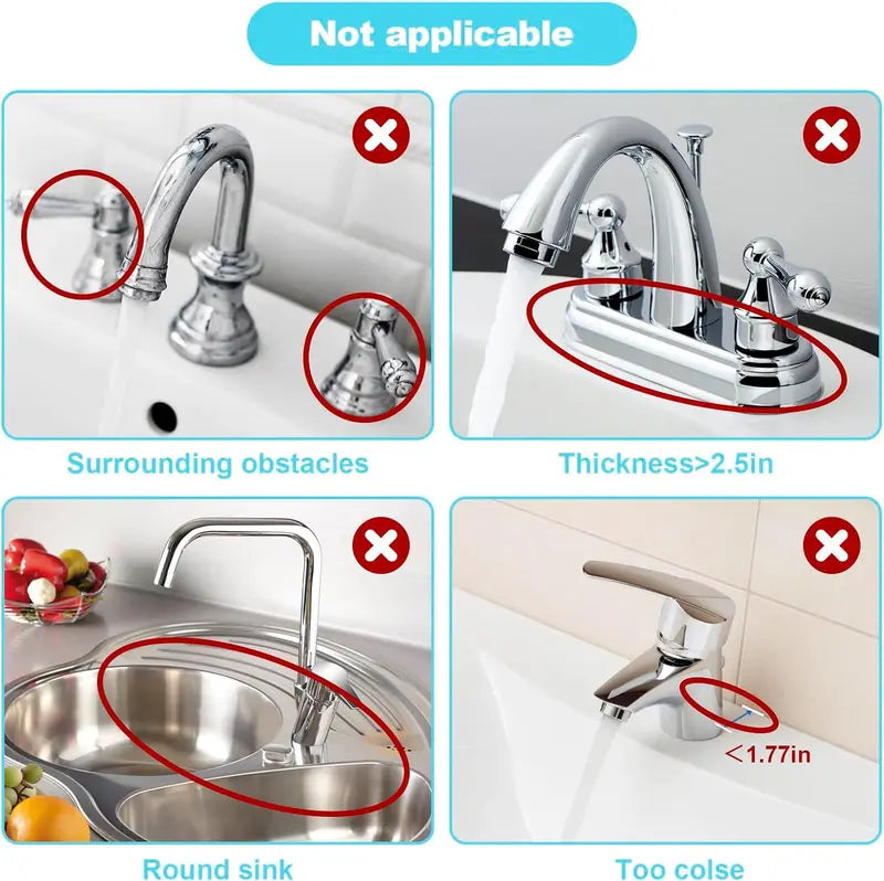 Foldable Faucet Splash Guard with Drainage