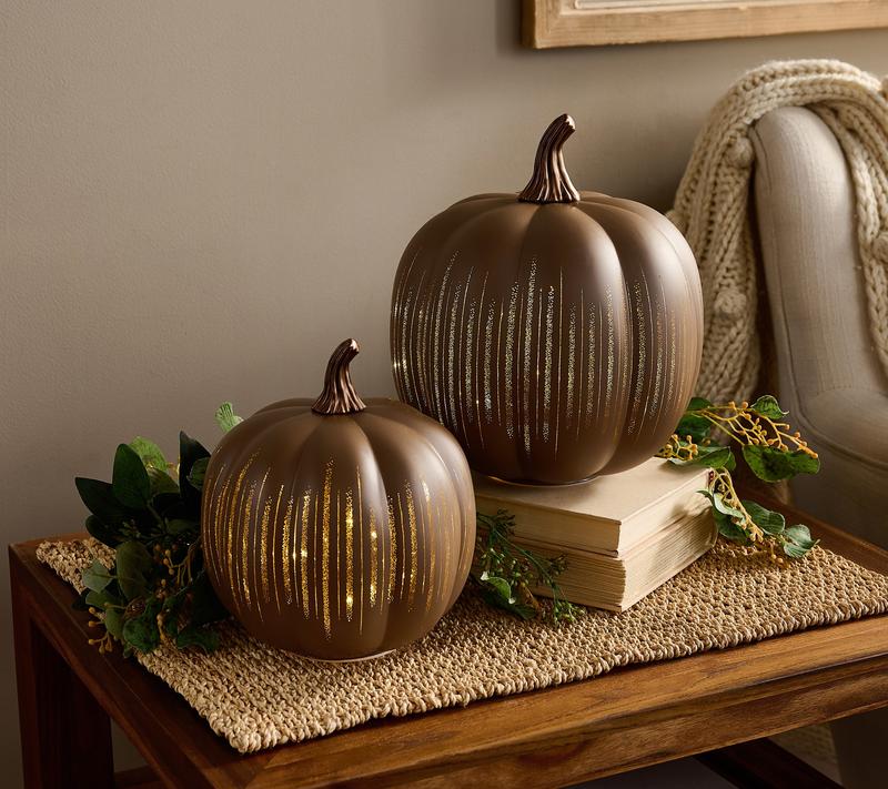Twinkle Light Pumpkins