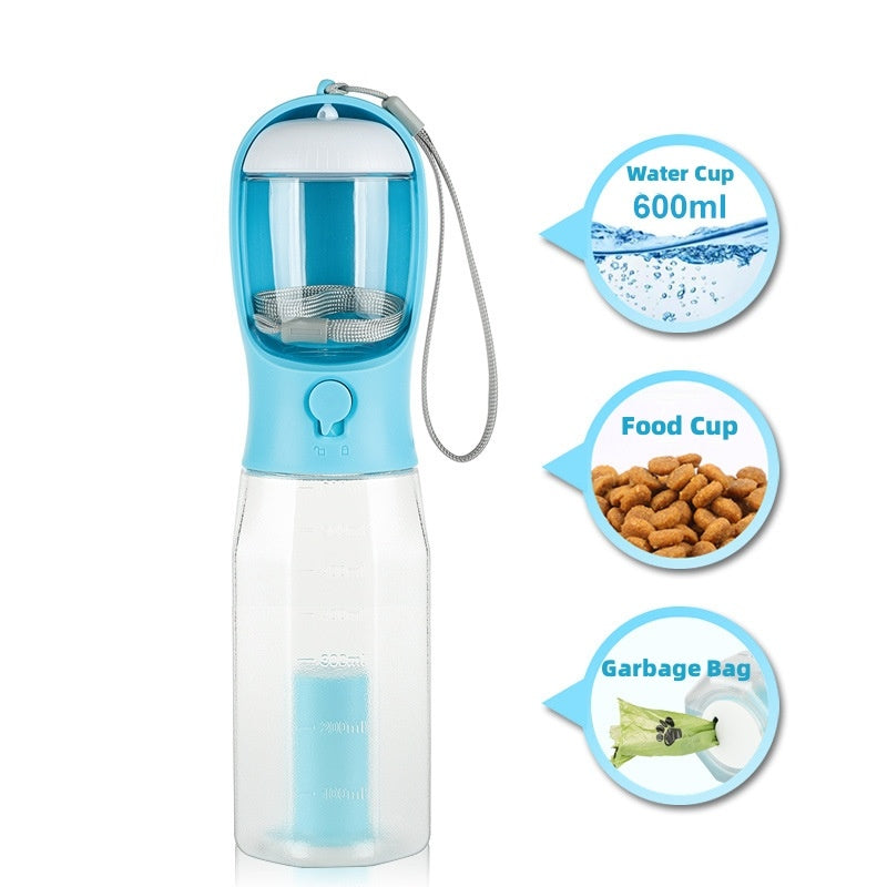 3-in-1 Leak-Proof Pet Water Bottle