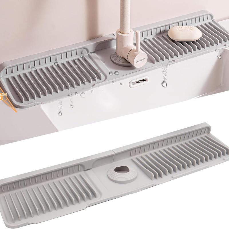 Foldable Faucet Splash Guard with Drainage