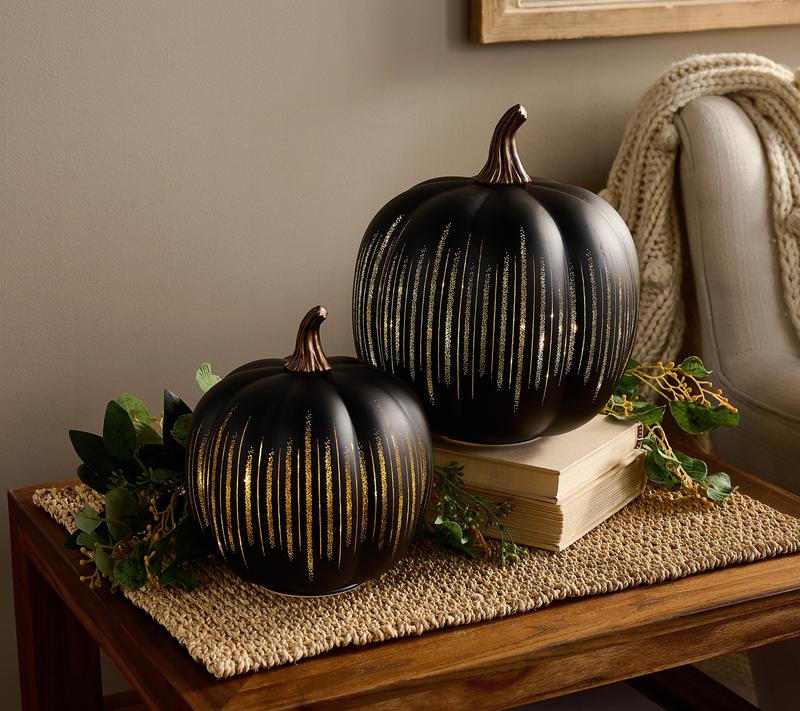 Twinkle Light Pumpkins