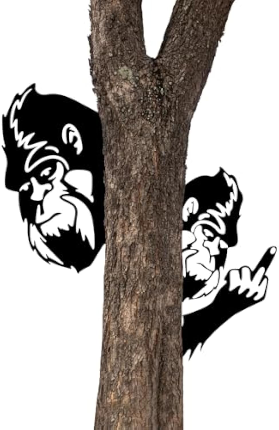 Funny Bigfoot Tree Peek Sign (2-Pack)