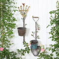 Rustic Metal Shovel Wall Planter