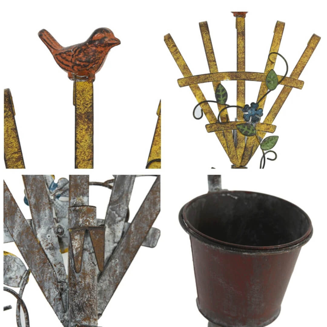 Rustic Metal Shovel Wall Planter