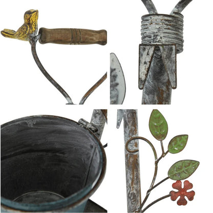 Rustic Metal Shovel Wall Planter