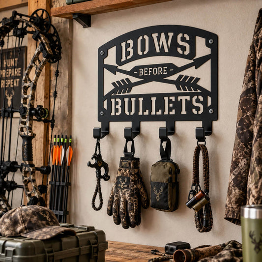 BOWS BEFORE BULLETS Bowhunting Gear Rack