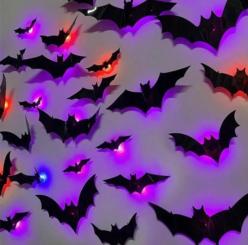 3D LED Bat Wall Décor