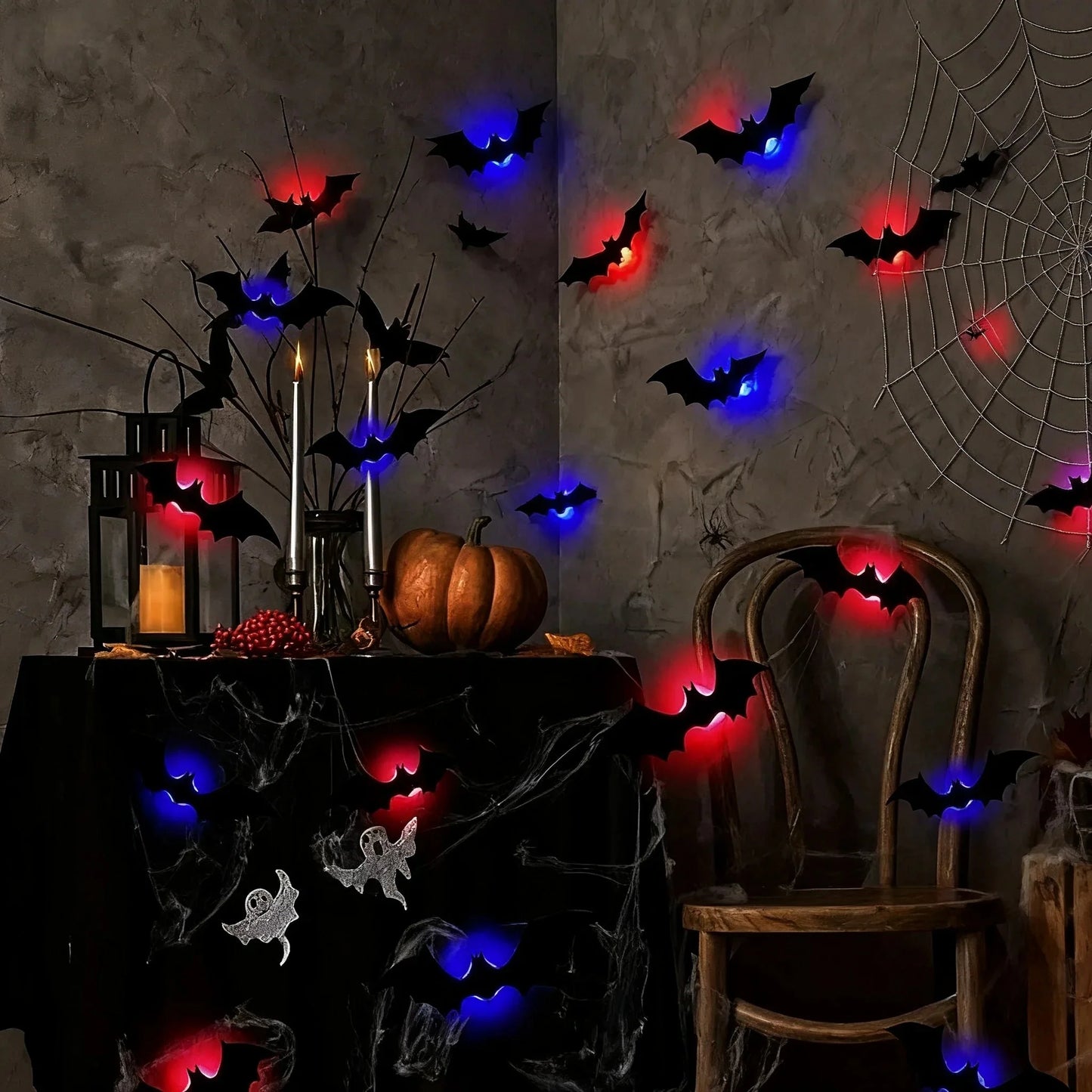3D LED Bat Wall Décor