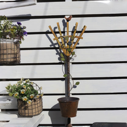 Rustic Metal Shovel Wall Planter