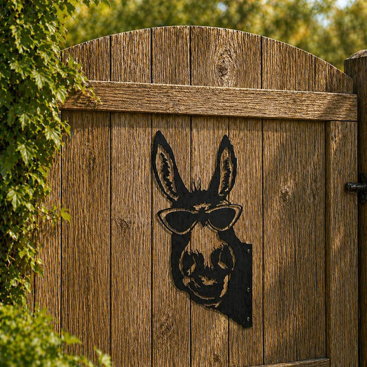 Funny Donkey Fence Decor