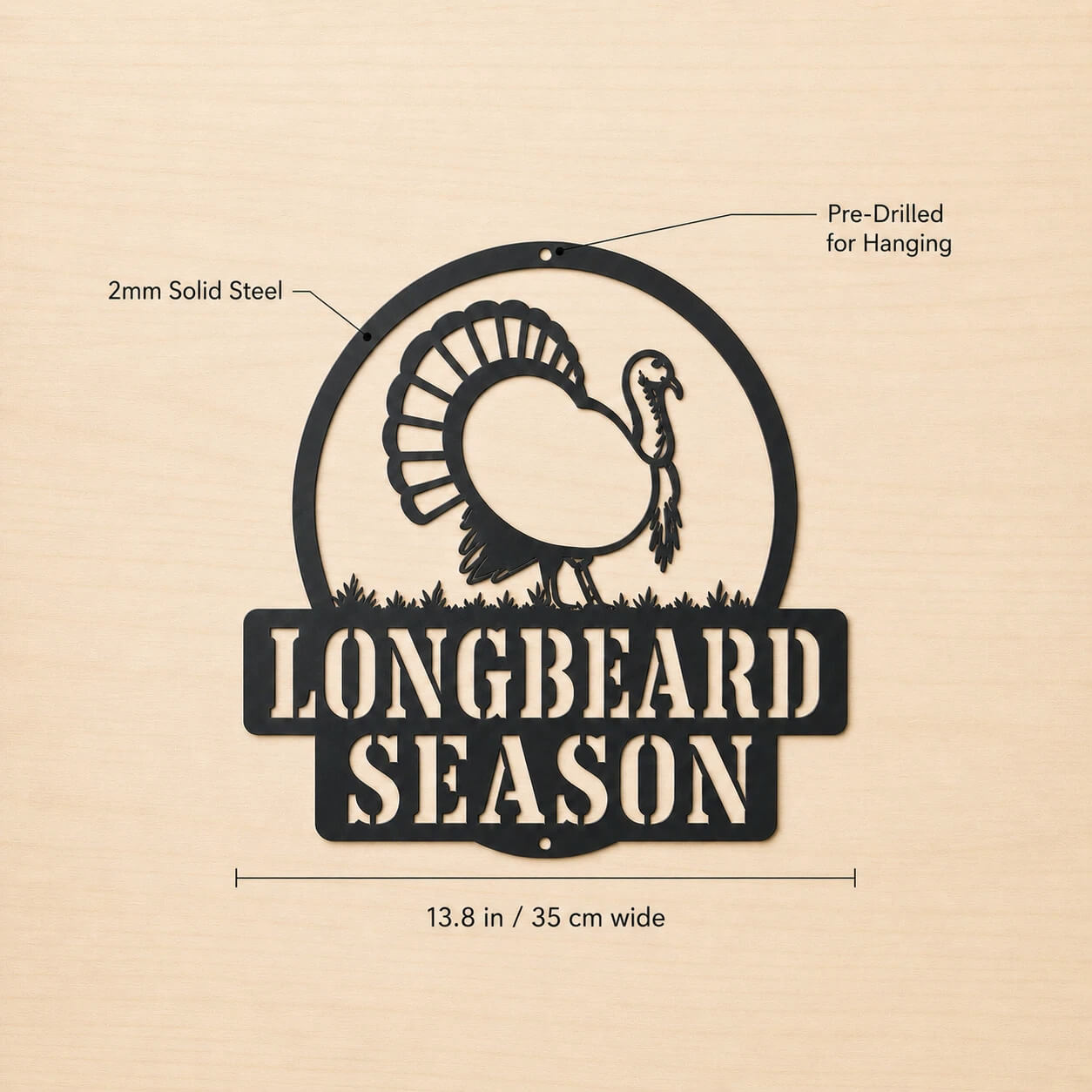 Longbeard Season Metal Sign