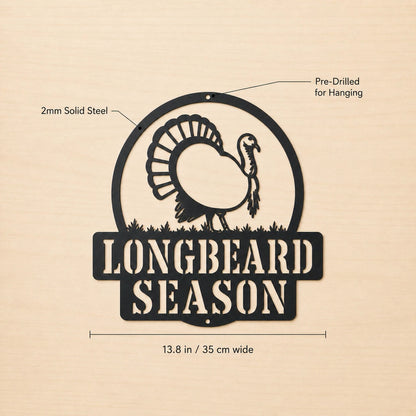 Longbeard Season Metal Sign