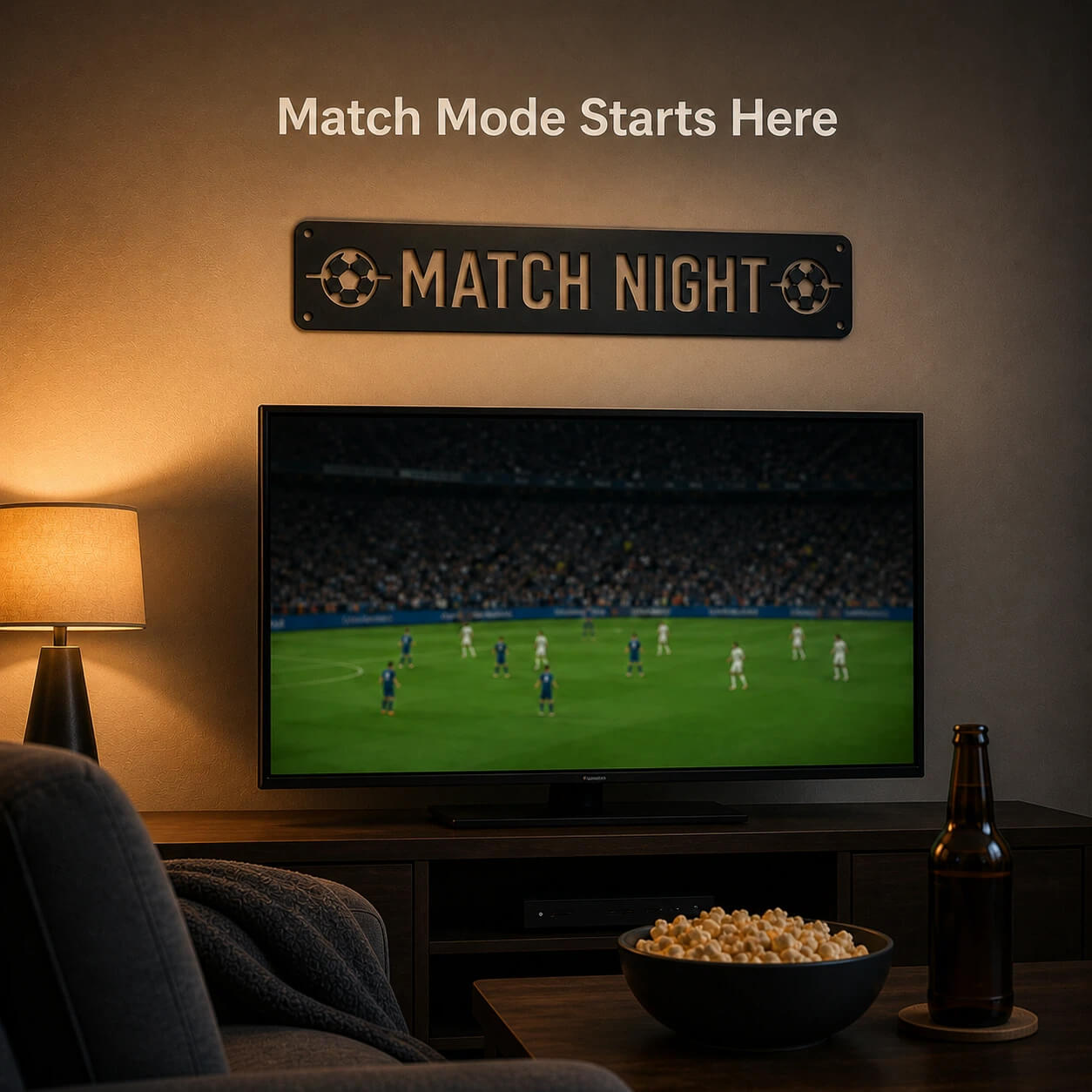 Match Night Metal Sign