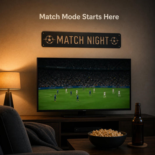 Match Night Metal Sign