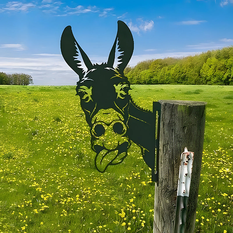 Funny Farm Fence Animals