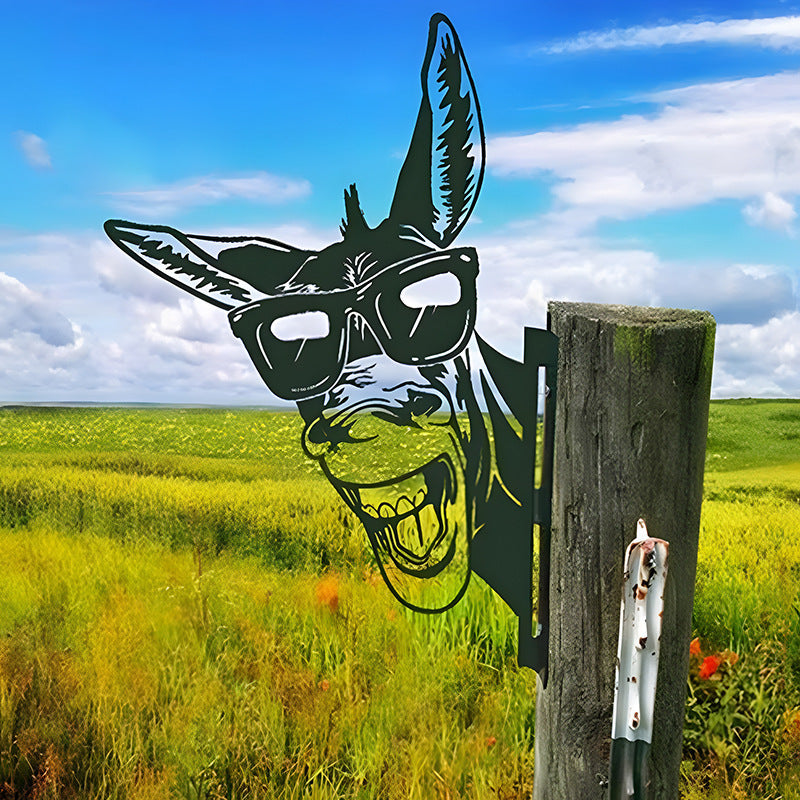 Funny Farm Fence Animals