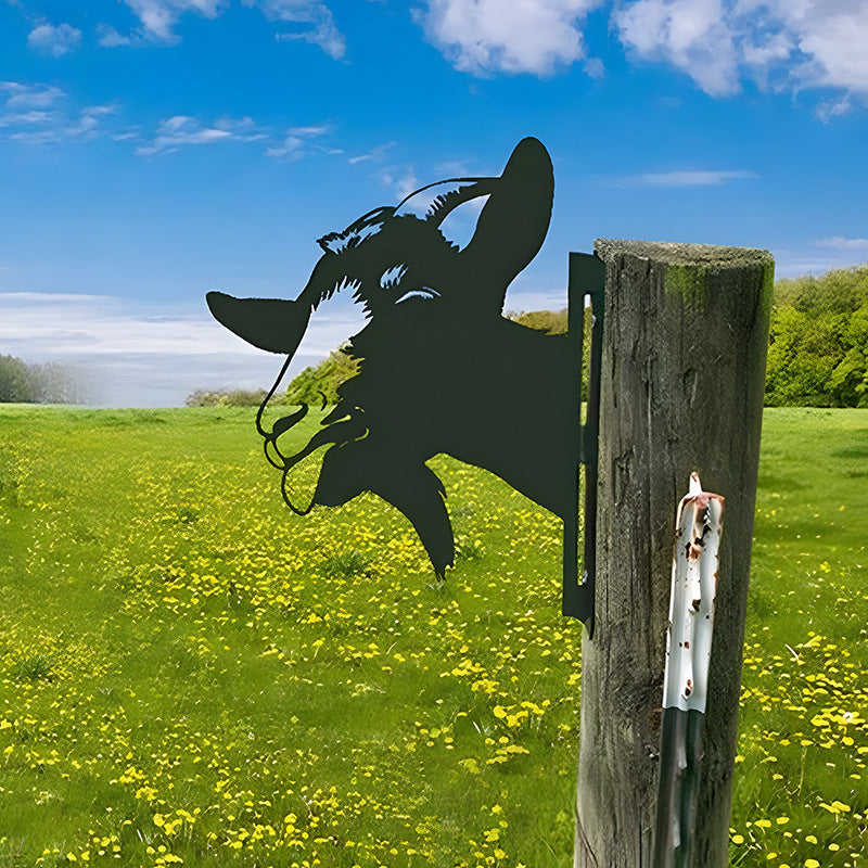 Funny Farm Fence Animals