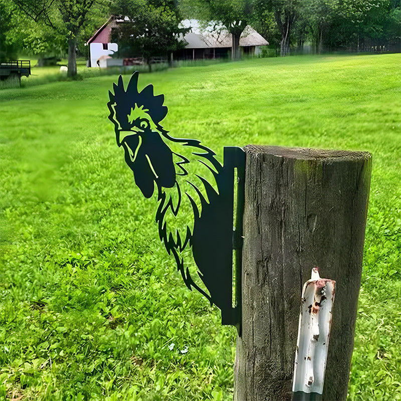 Funny Farm Fence Animals