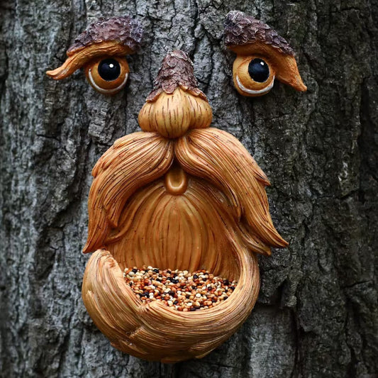 Funny Tree Face Bird Feeder