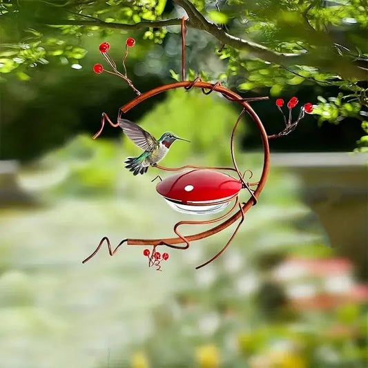 Rustic Hanging Hummingbird Feeder