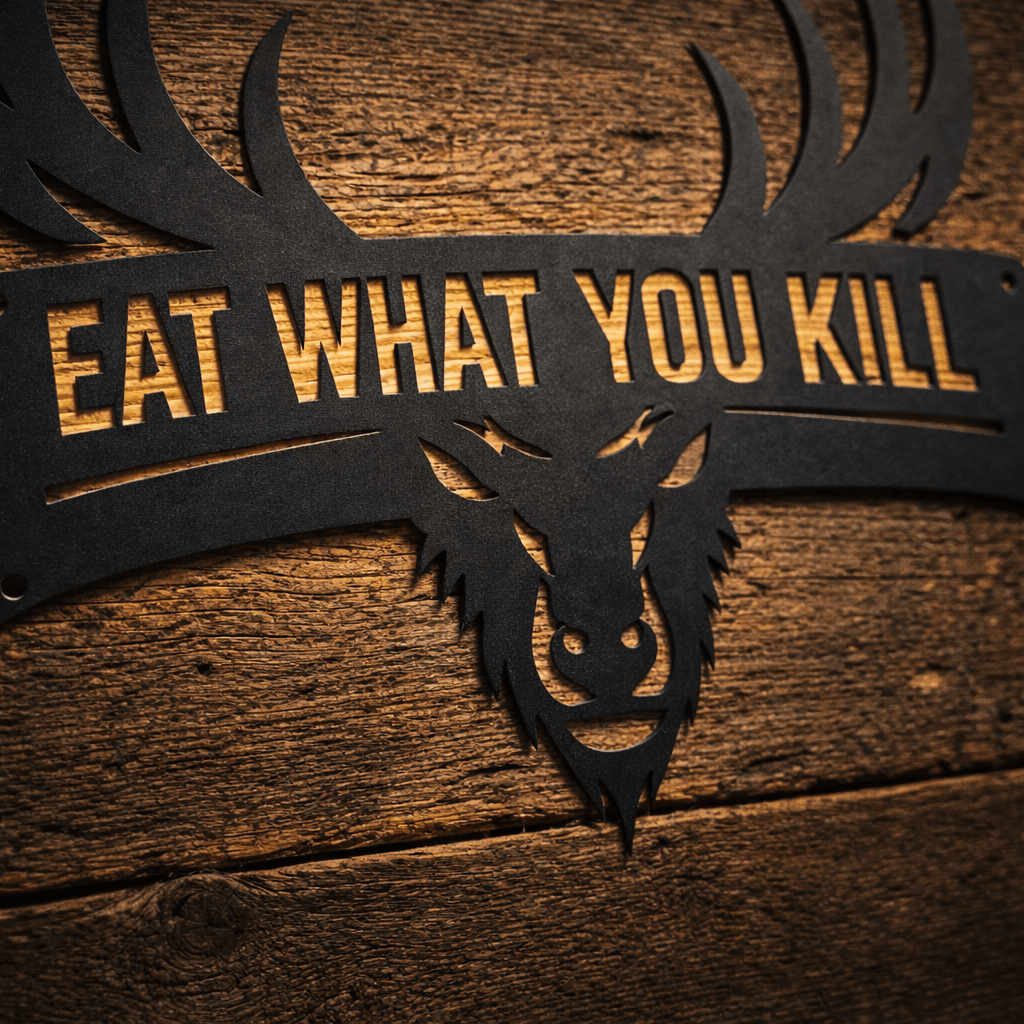 Classic Hunting Metal Sign Set