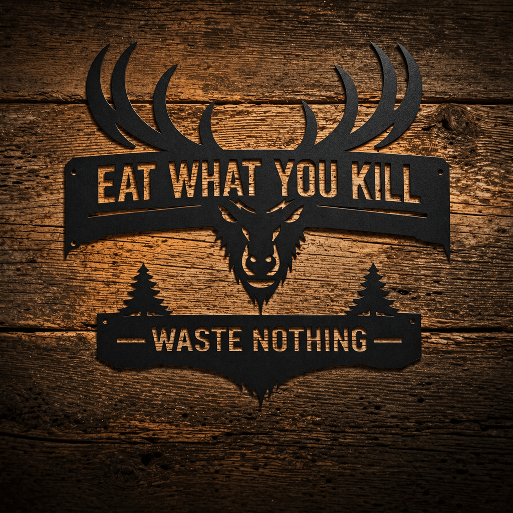 Classic Hunting Metal Sign Set