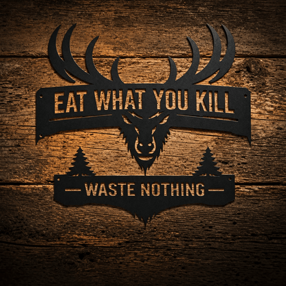 Classic Hunting Metal Sign Set