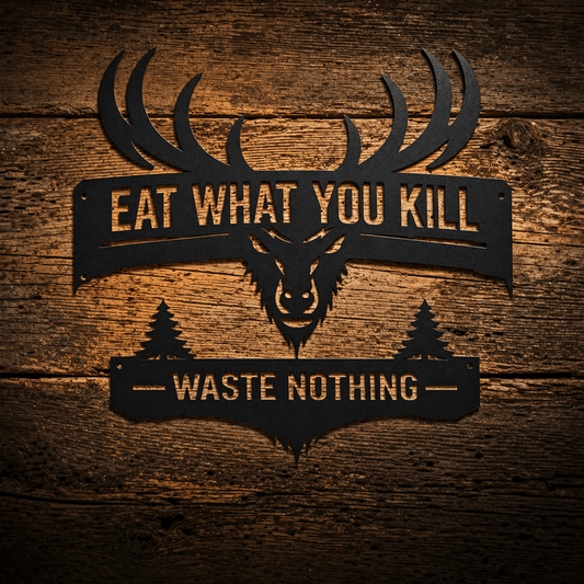 Classic Hunting Metal Sign Set