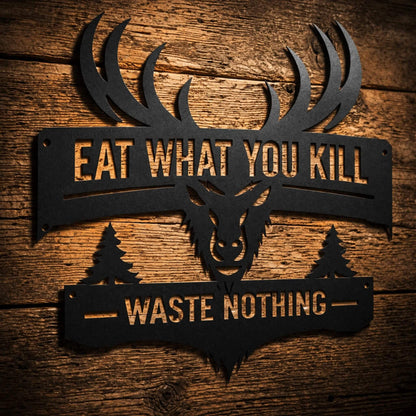 Classic Hunting Metal Sign Set